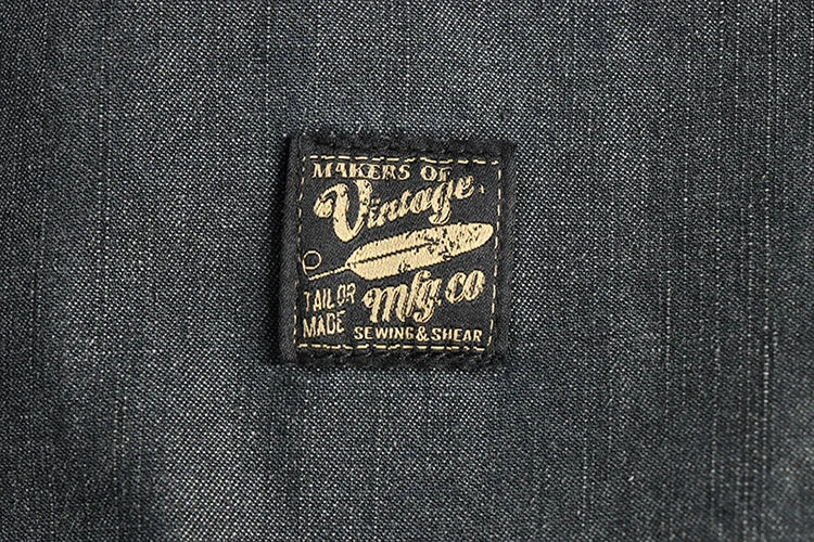 Heavy‑Washed Vintage Denim Shirt