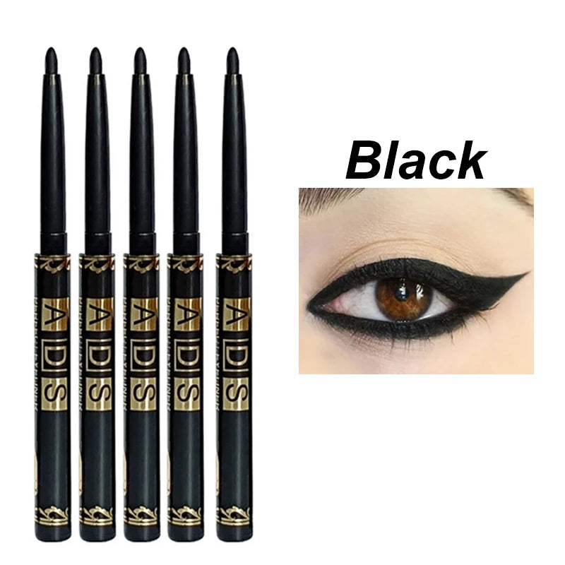 Waterproof Black Eyeliner Pencil Set – Long‑Lasting Matte Gel Liners for Bold, Smudge‑Proof Eye Makeup
