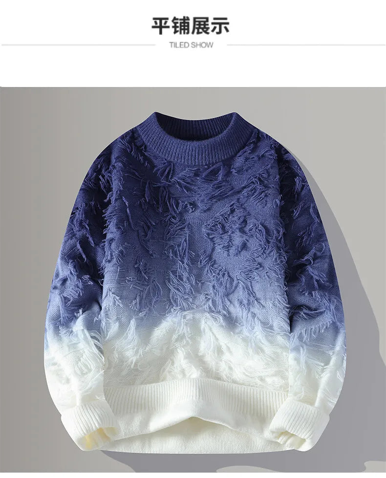 2024 Winter Sweaters for male men thick O-neck sweater men Student youth sweaters autumn Men's wool Casual Knitwear Pullover