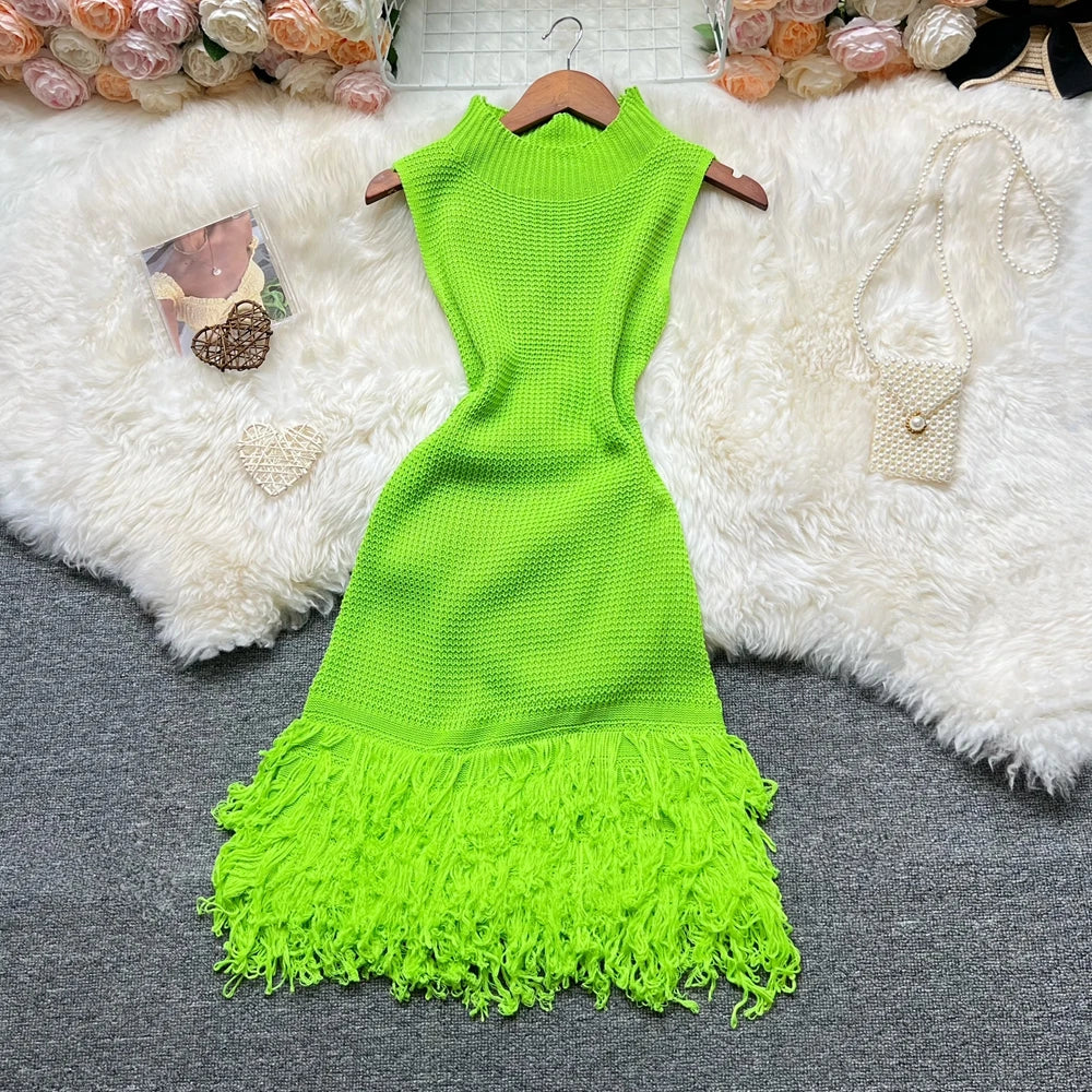 YuooMuoo 2026 Summer Sexy Openwork Stitching Dress — Sleeveless Bodycon Korean‑Style Party & Beach Vestidos