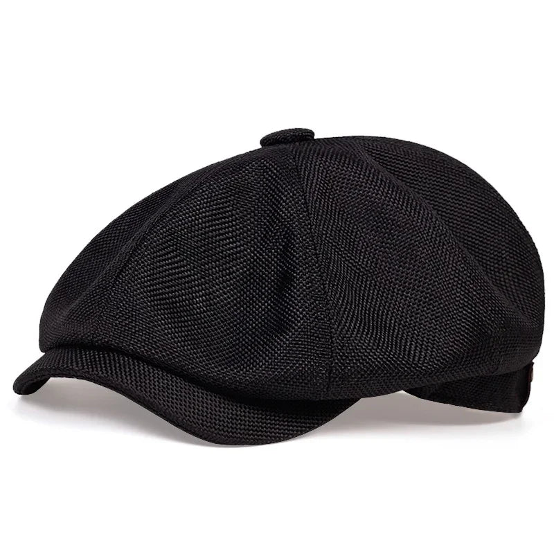 New Men Casual Newsboy Hat Spring Summer thin retro beret Hat wild casual Hats unisex octagonal Cap Fashion Hip Hop Caps gorras