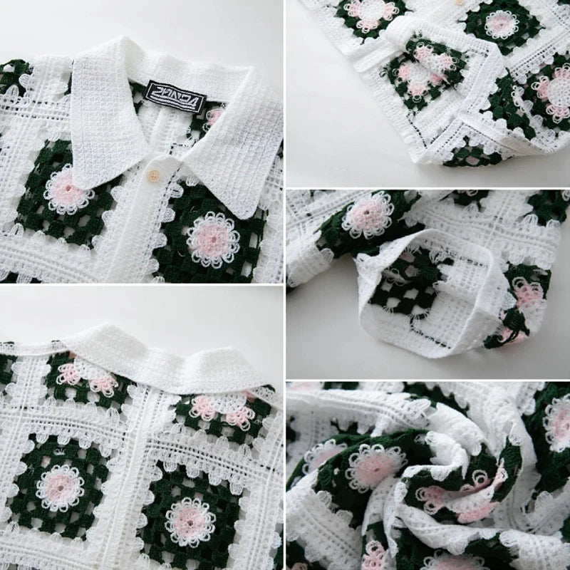 Knitted Short‑Sleeve Shirt