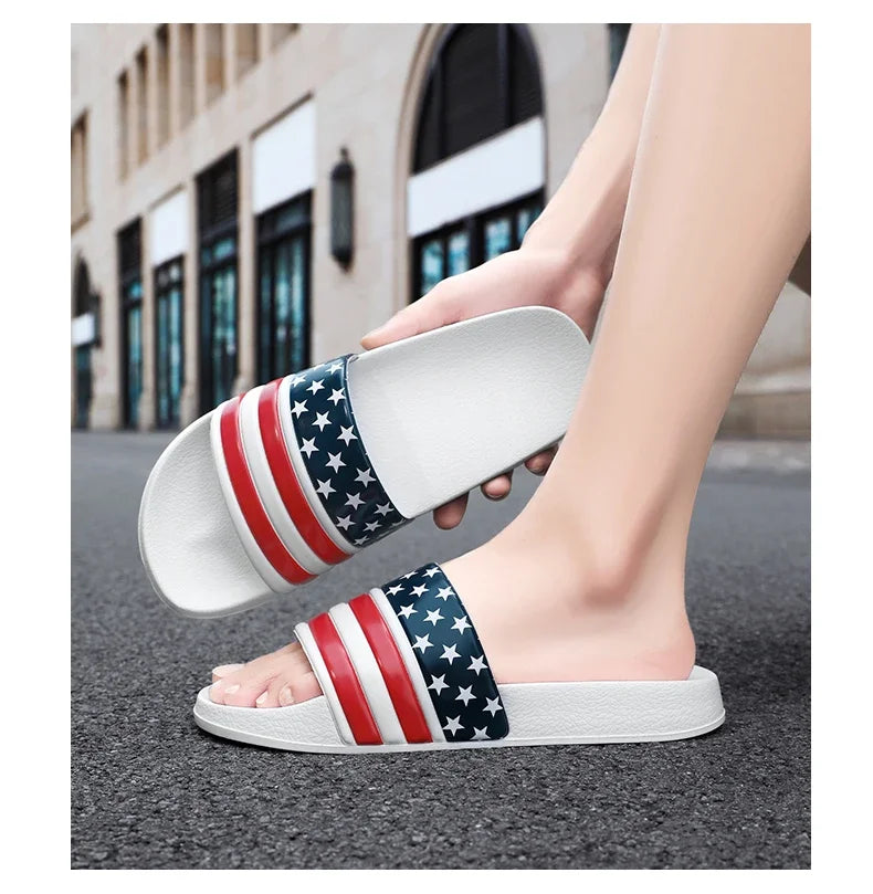 Plus Size Men’s EVA Thick Platform Slippers — Soft Indoor Home Slides & Outdoor Beach Sandals
