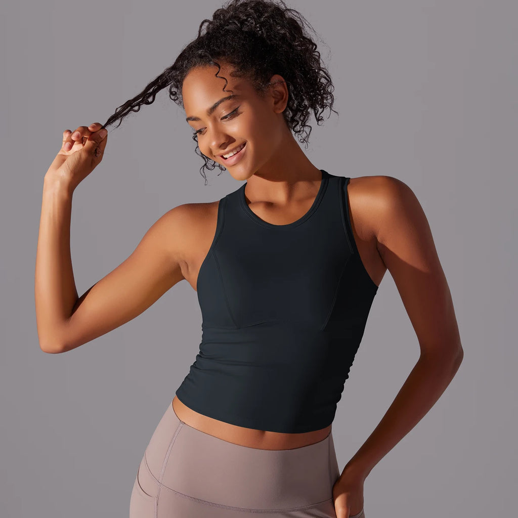 Sport Bra Women Yoga Vest Sports Underwear Women Shockproof Sagging Resistant Yoga Vest Fitness Bra Integrated Professional Runn