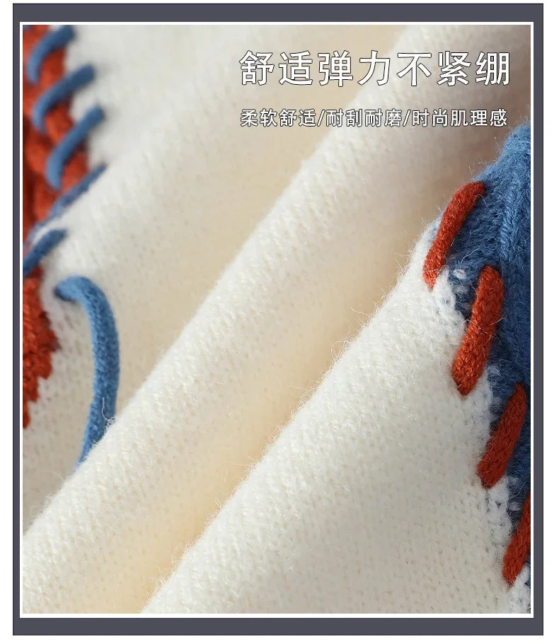 Men’s Patchwork High‑Street Sweater
