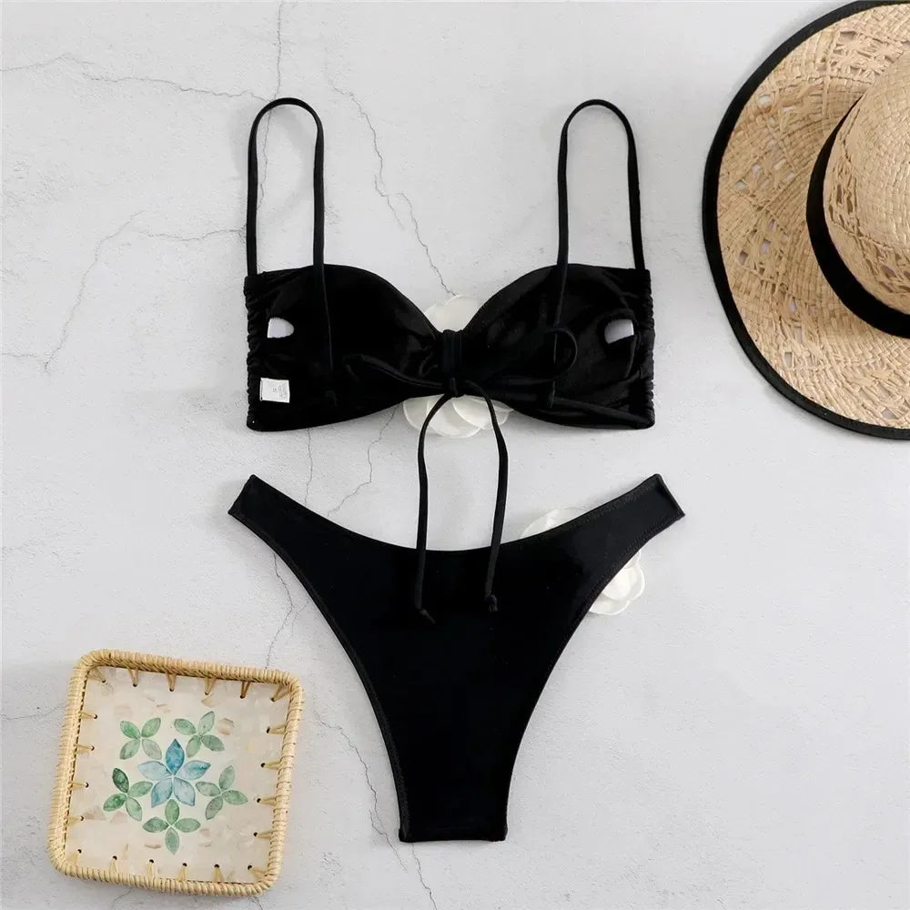 Rose Flower Brazilian Bikini