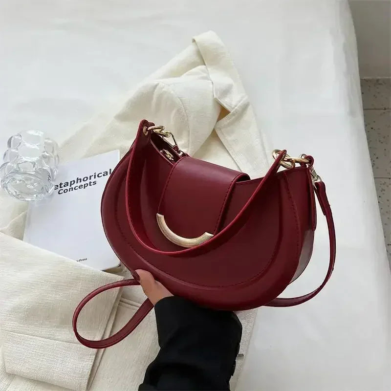 Armpit Shoulder Side Bags for Women 2024 Designer Trend Leather Small Underarm Crossbody Handbags and Purses Bags for Women