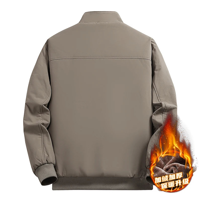 Men's Jacket Stand Collar mens Coat Winter New down jacket fleece Warm Jackets men business leisure coat baseball coats 9985