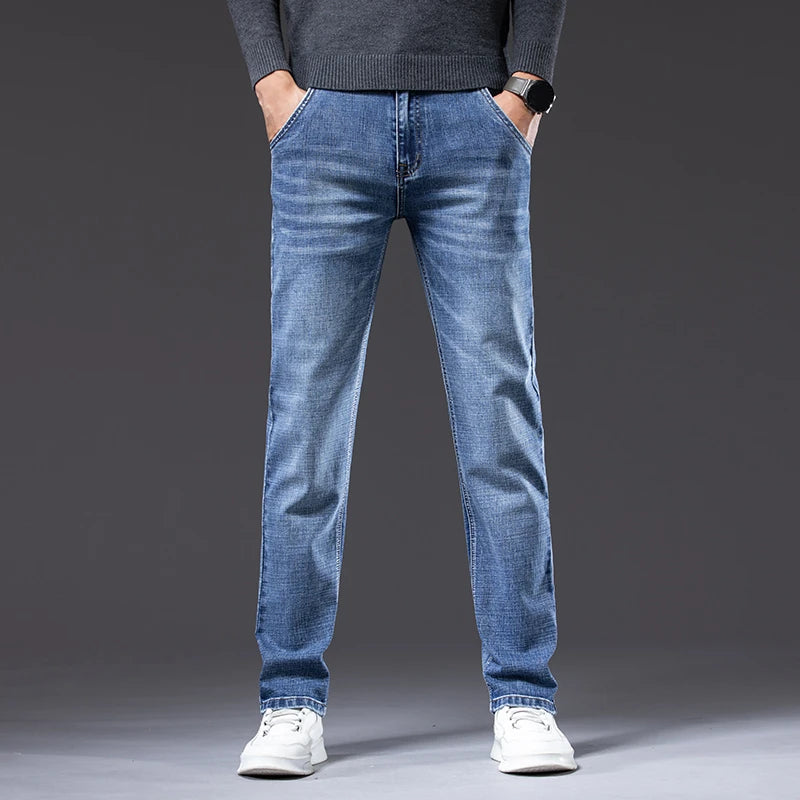 Stretch Regular‑Fit Jeans
