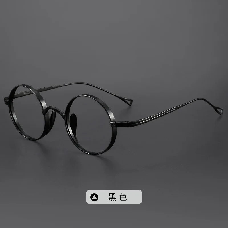 Ultra-Light Japanese Pure Titanium Glasses Frame For Men Retro Small Frame Myopia Eyeglasses Flat Spectacle prescription Frames