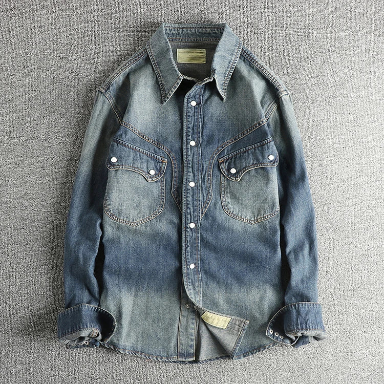 Western Retro Denim Shirt