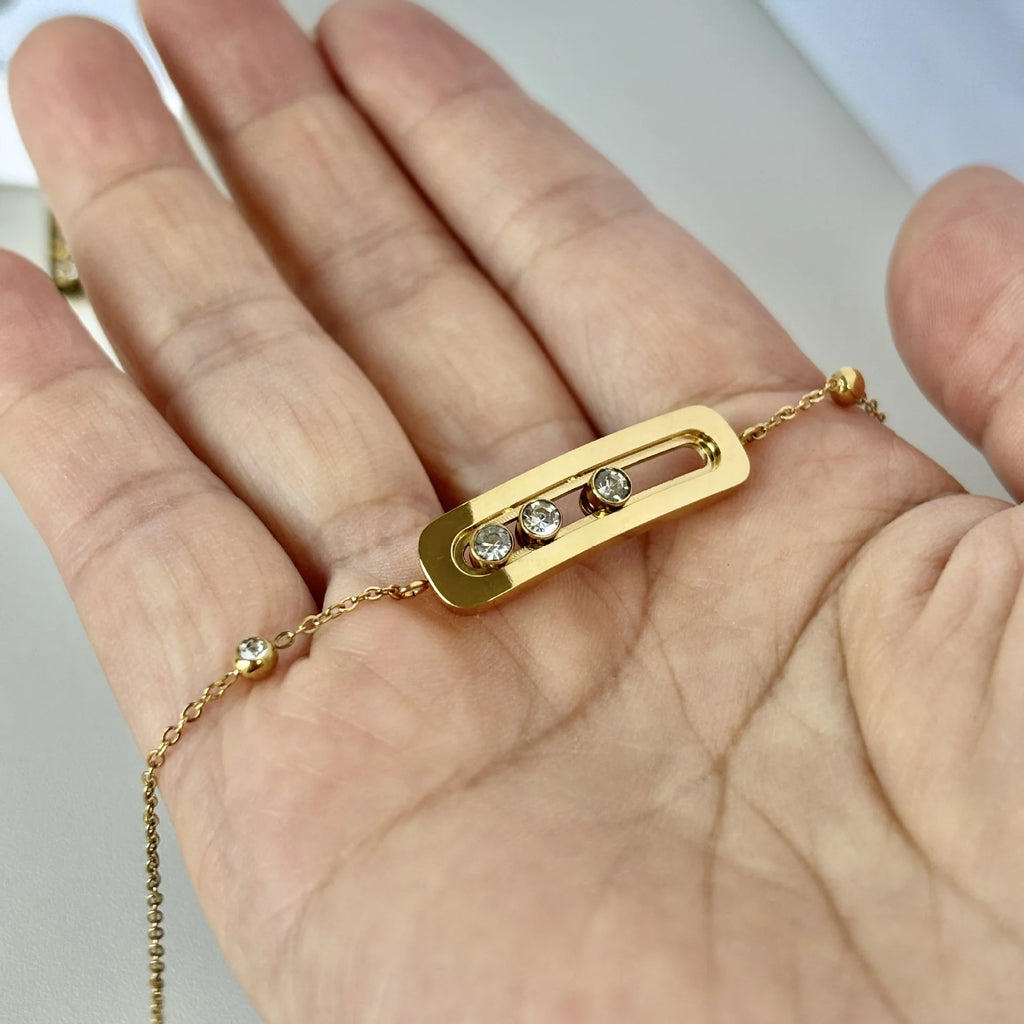 3‑Piece Luxury Stainless Steel Jewelry Set for Women