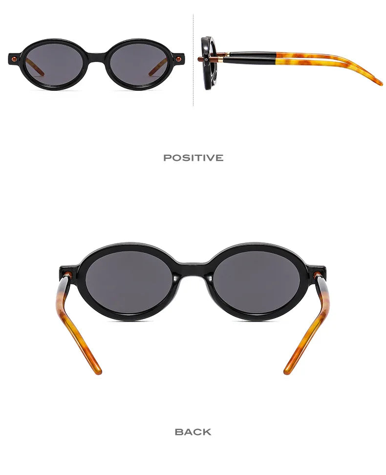 Vintage Round Sunglasses Women Luxury Brand Designer UV400 Men High Quality Oval Sun Glasses Female Gafas De Sol Hombre