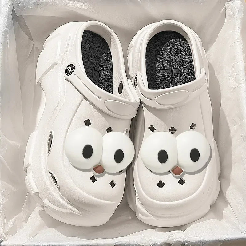 New Women’s DIY Cartoon Clogs Sandal Slippers — Cute Summer Mules Beach Garden Shoes