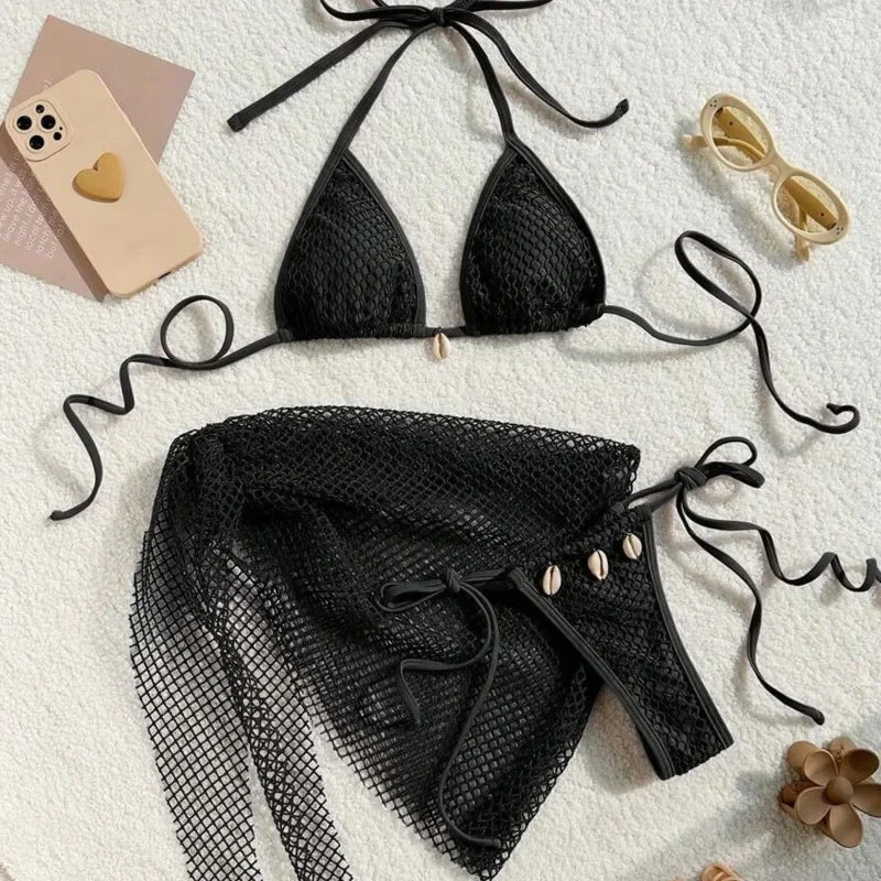 2026 Sexy Bikinis Female Swimsuits Women's Three-Piece Swimwear Beach Swim Wear Bathing Suits Brazilian Bikini Set Pool Bather