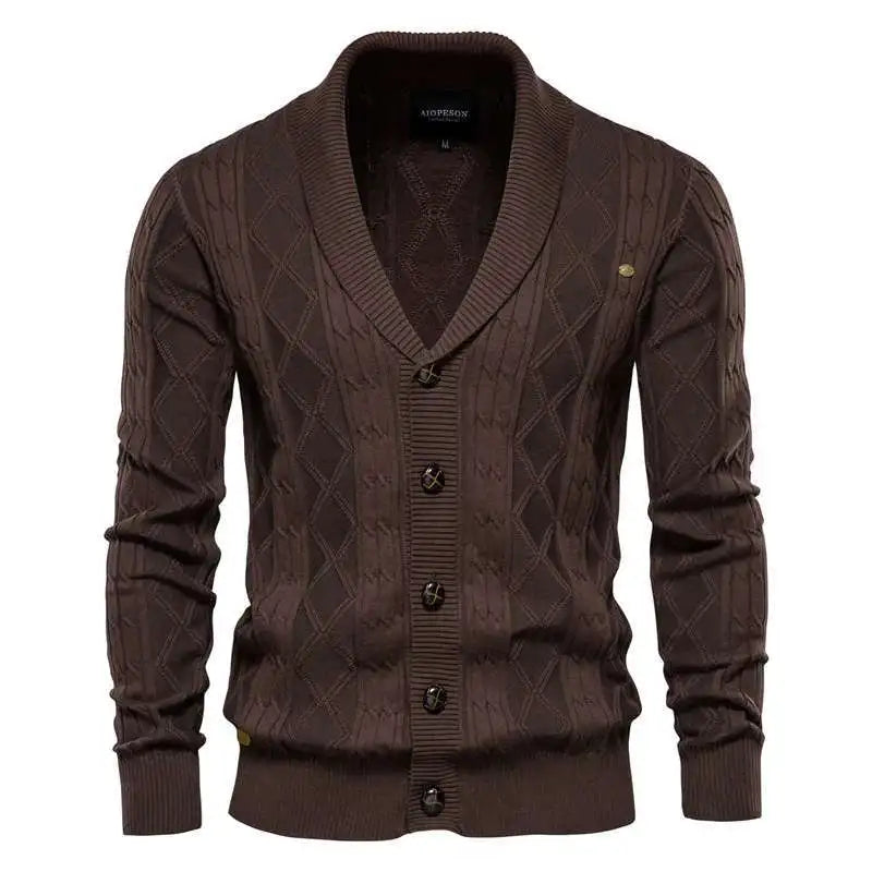 Retro V‑Neck Sweater Jacket for Spring & Autumn