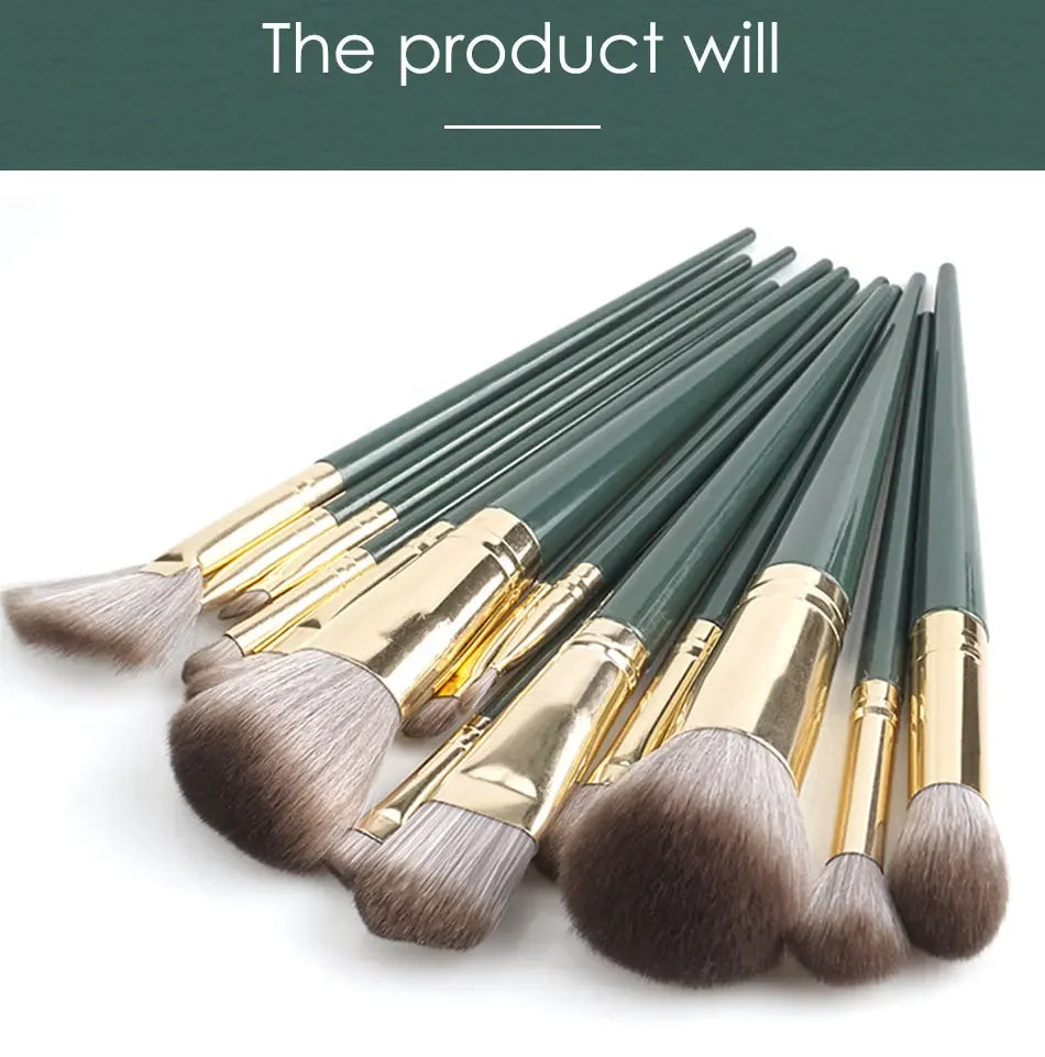 14‑Piece Soft Fluffy Makeup Brush Set – Professional Powder, Foundation, Blush & Eyeshadow Tools