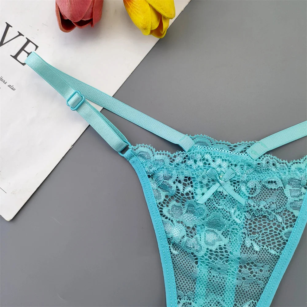 5‑Pack Lace Adjustable Thongs