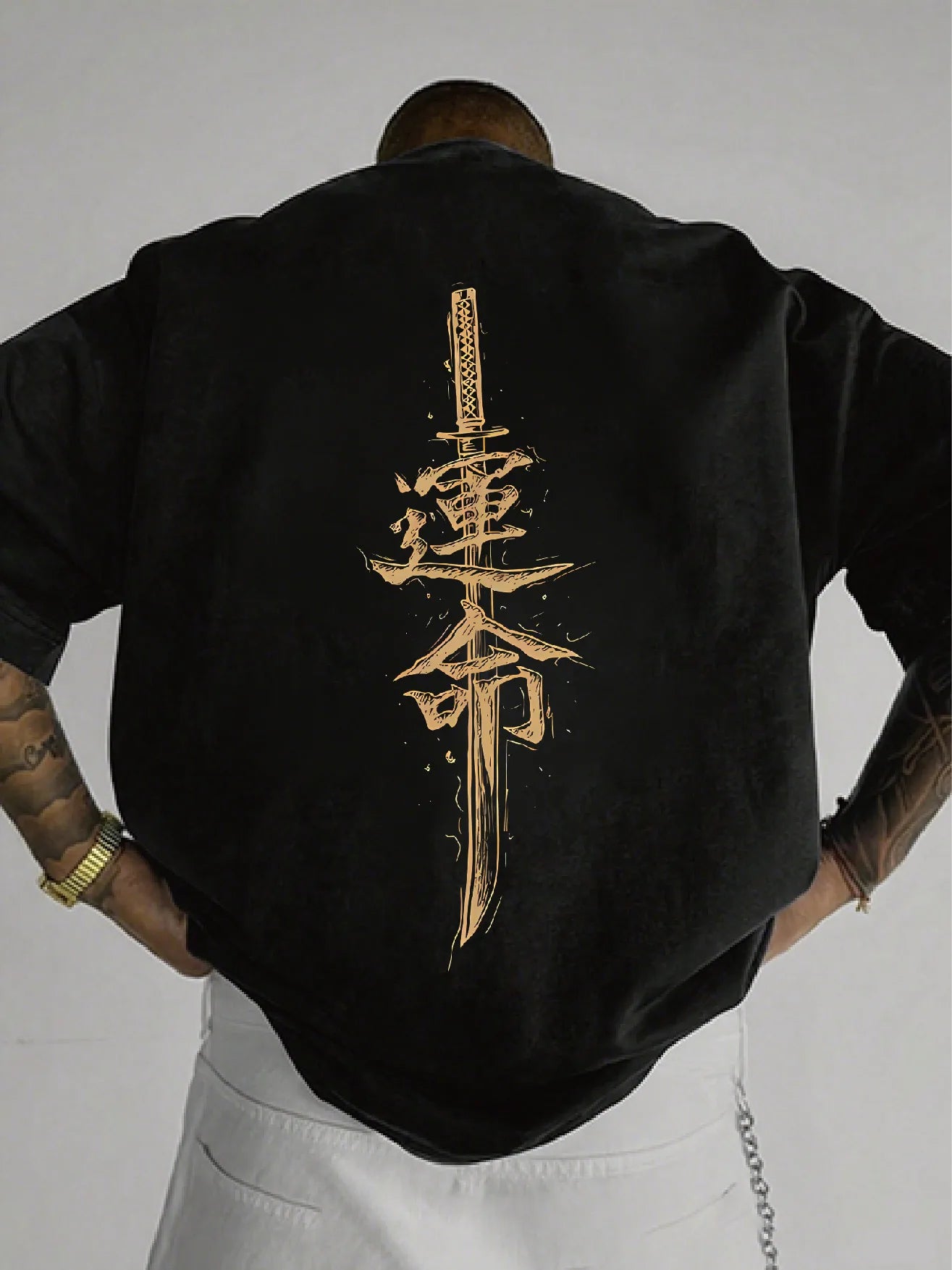 Blue Samurai Sword T‑Shirt