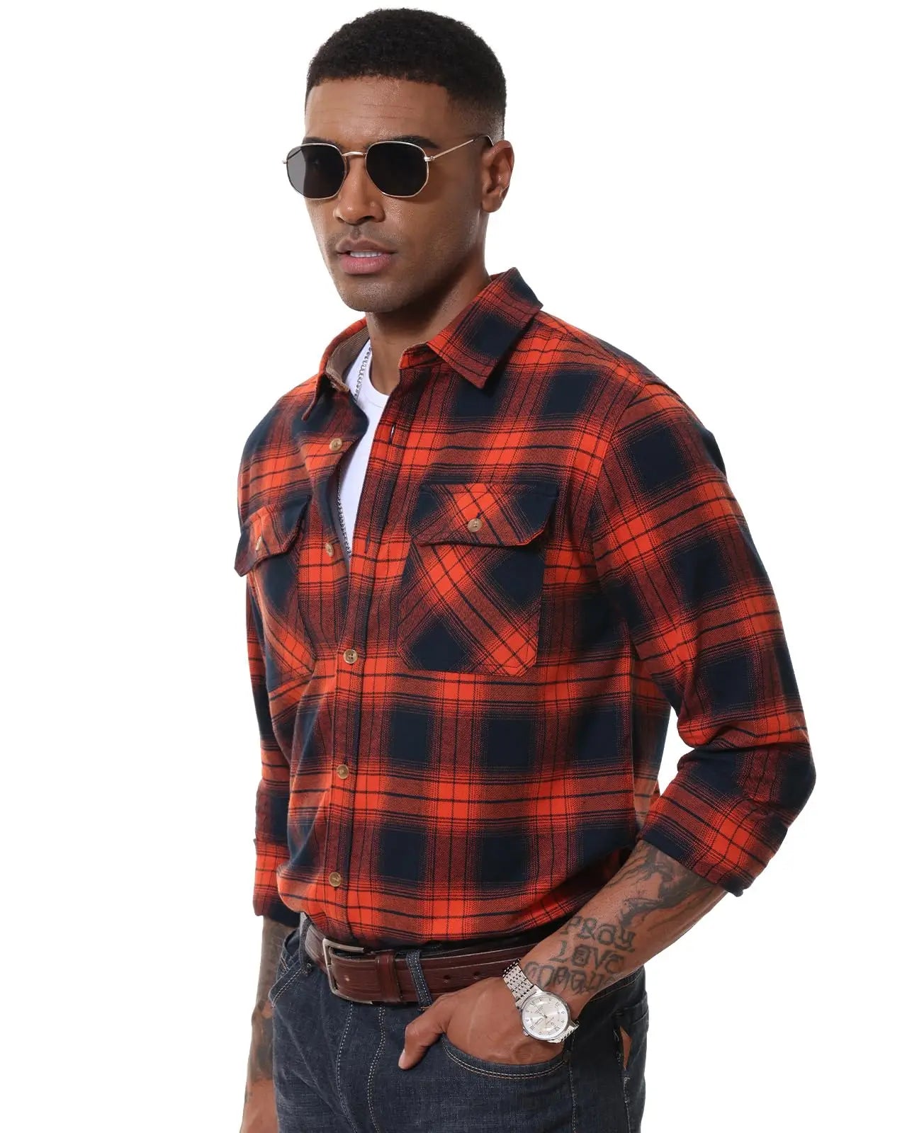 MAGCOMSEN Men’s Flannel Shirt