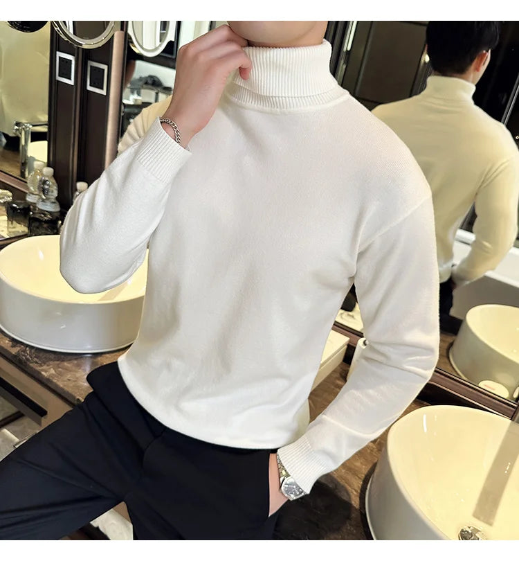 Fleece Turtleneck Sweater