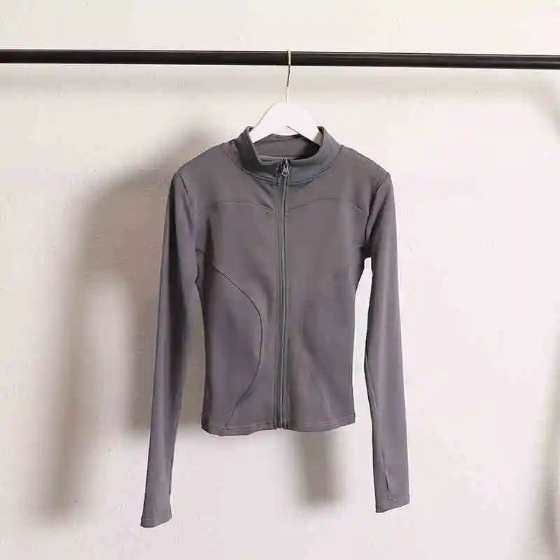 Gym Clothing Long Sleeve Running Fitness Yoga Top Wear Women Zipper Sports Jacket for Women