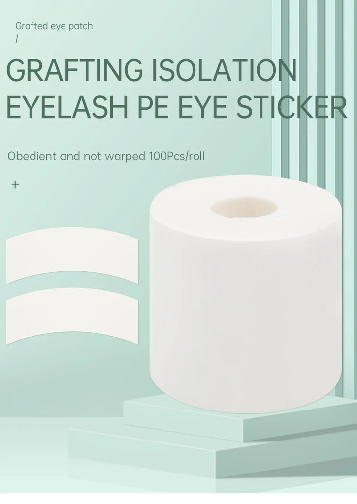 110pcs/Roll Under‑Eye Tapes & Gel Pads – Foam Eyelash Extension Eyepads for Professional Lash Application