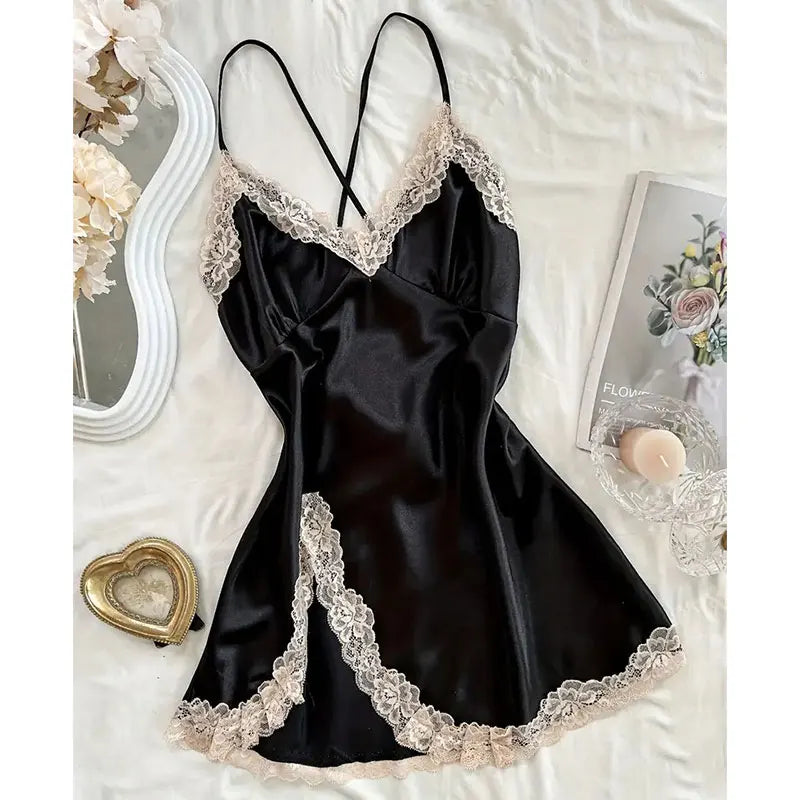 Patchwork Satin Nightdress