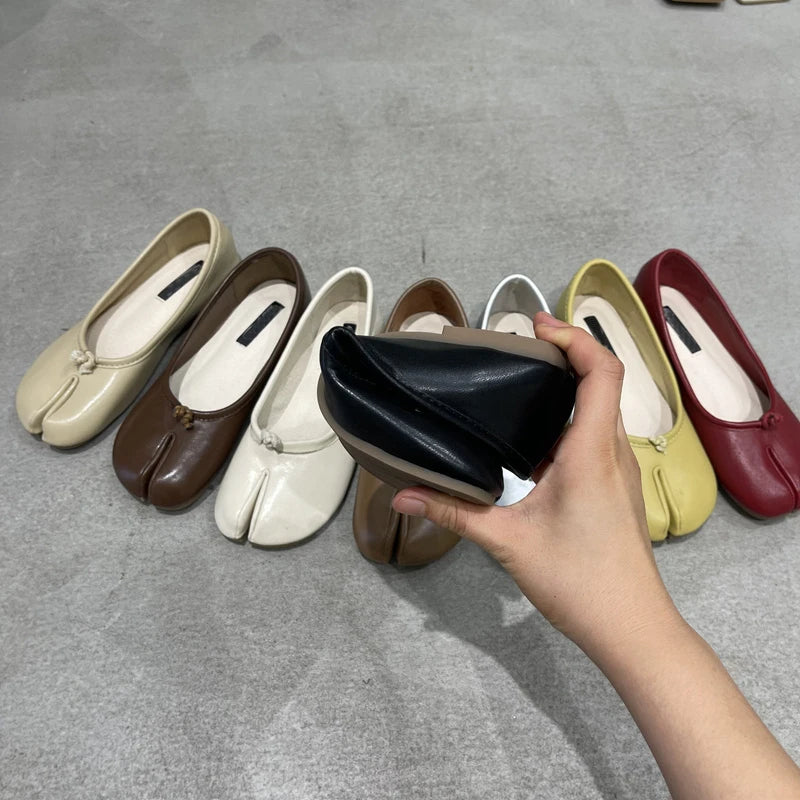 SUOJIALUN Autumn Ballerina Flats