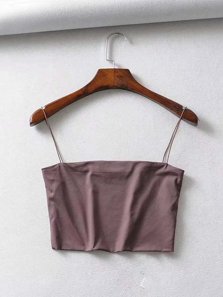 Women’s 2024 Summer Crop Top – Elastic Cotton Sleeveless Camis, Sexy Short Tank Top for Casual Wear
