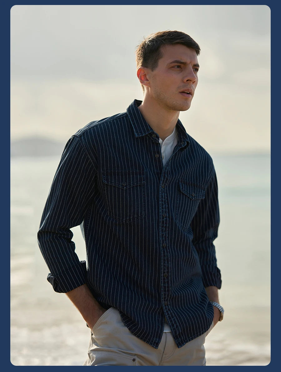 SIMWOOD Oversize Denim Shirt