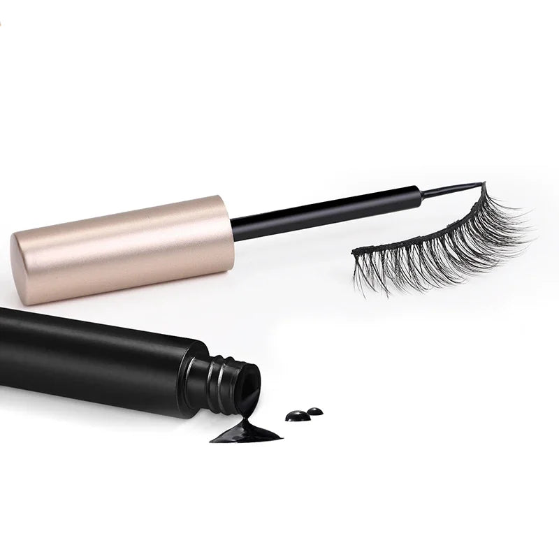 Black Magnetic Eyeliner Glue – Magic Self‑Adhesive Liquid Eyeliner for Easy False Lash Application