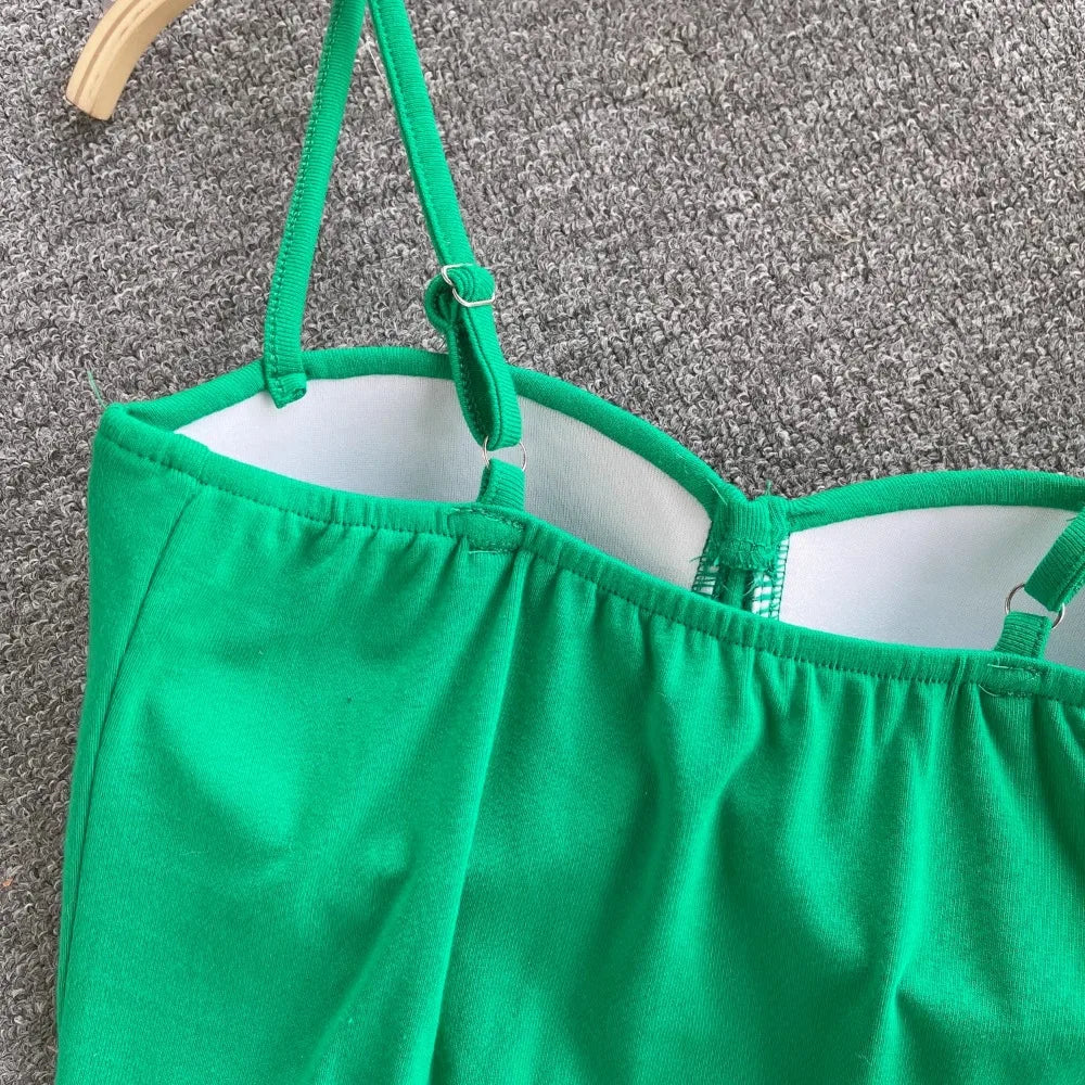 Women Chic Solid Camis Slim Corset Tank Top Basic Sexy Korean Fashion Off Shoulder Summer Women Crop Top