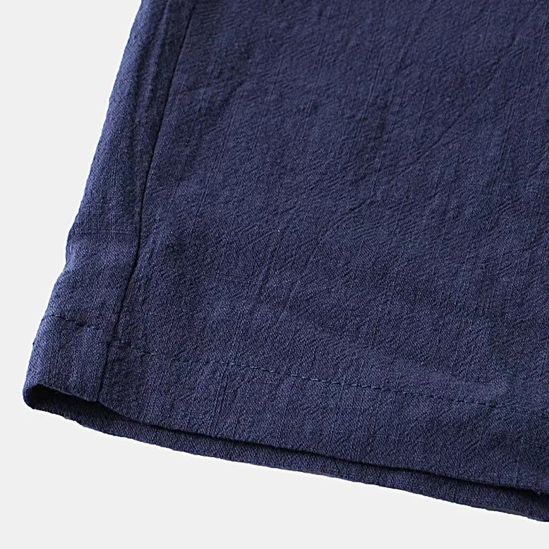 Lapel Short‑Sleeve Shirt & Shorts