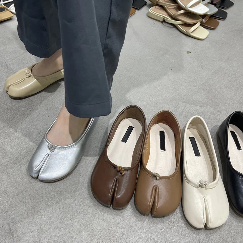 SUOJIALUN Autumn Ballerina Flats