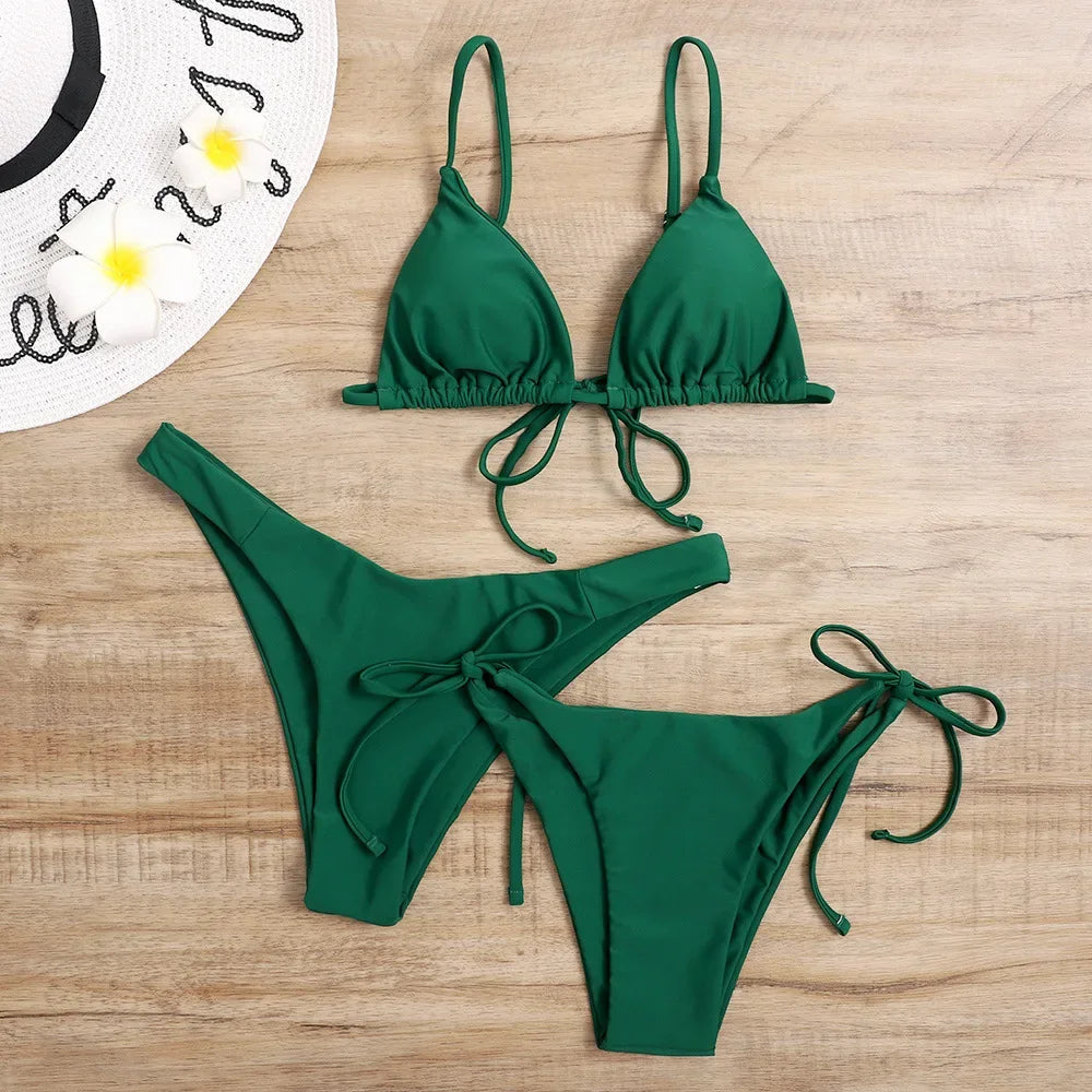 Sexy 3‑Piece Bikini Set