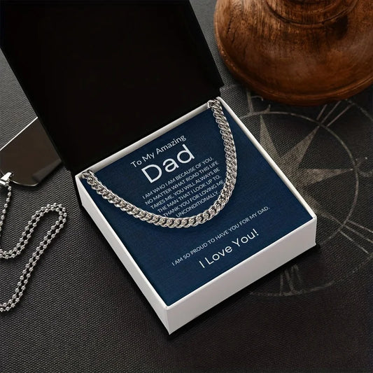 Father’s Day Gift Box for Men – Unique Card, Accessories & Jewellery Box from Daughter or Son