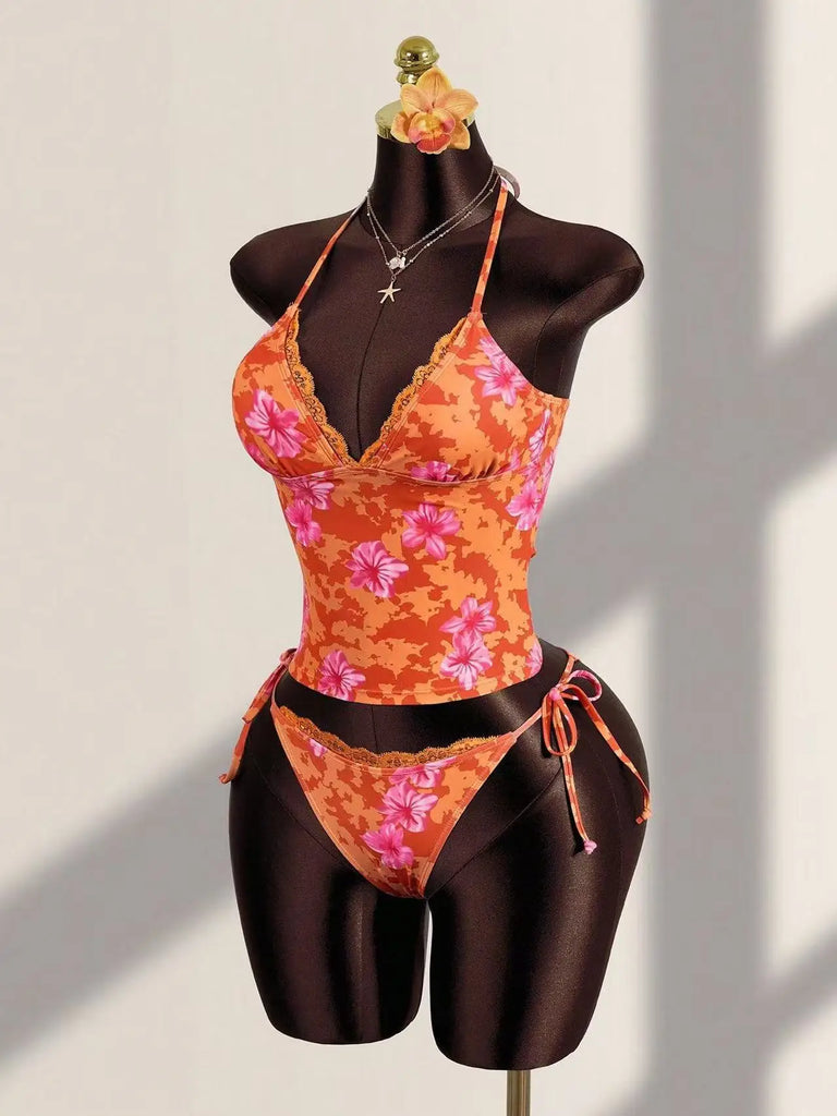 Women’s 2026 Halter Print Bikini Set