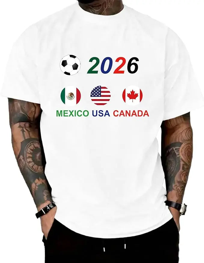 Worldwide Football 2026 Flags T‑Shirt