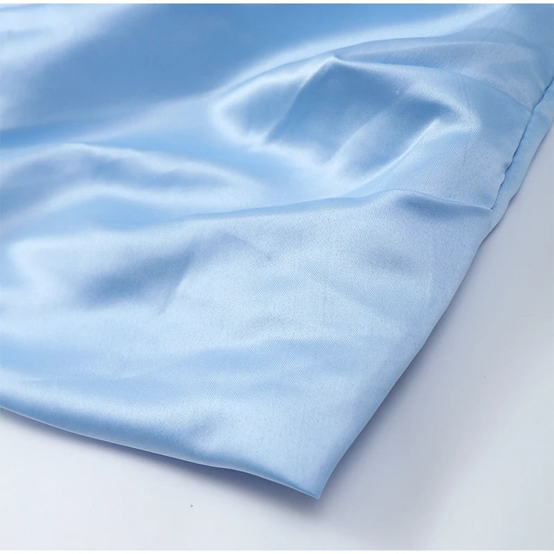 Irregular Shawl Blue Maxi Dress – Women’s 2025 Slim‑Fit Turtleneck Pleated Evening Party Dress