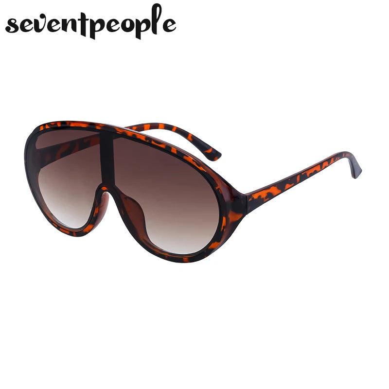 Oversized Shield Sunglasses Women Men 2025 Luxury Brand Designer Fashion One-Piece Sun Glasses For Female Punk Big Frame Shades