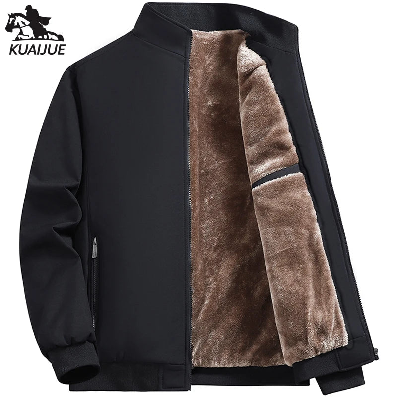 Men's Jacket Stand Collar mens Coat Winter New down jacket fleece Warm Jackets men business leisure coat baseball coats 9985
