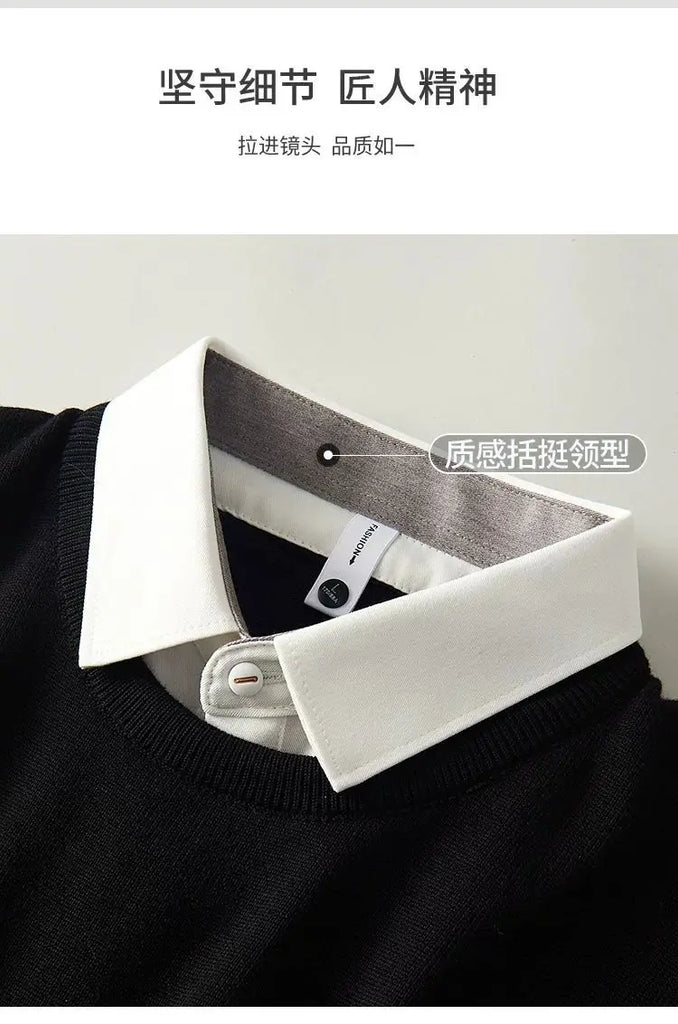 Men’s Autumn Winter Round‑Neck Sweater