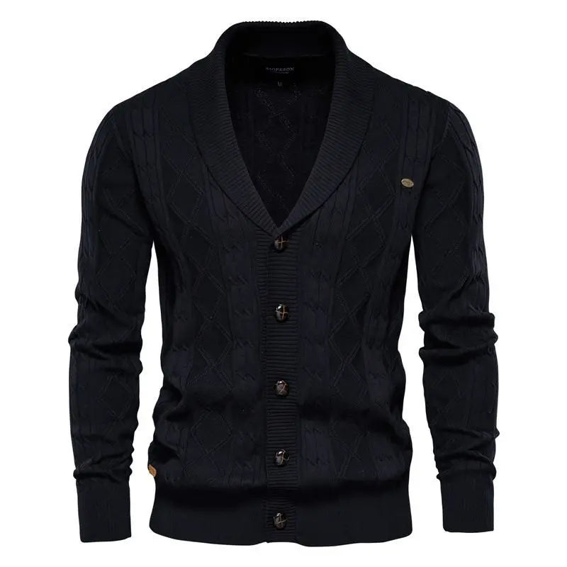 Retro V‑Neck Sweater Jacket for Spring & Autumn