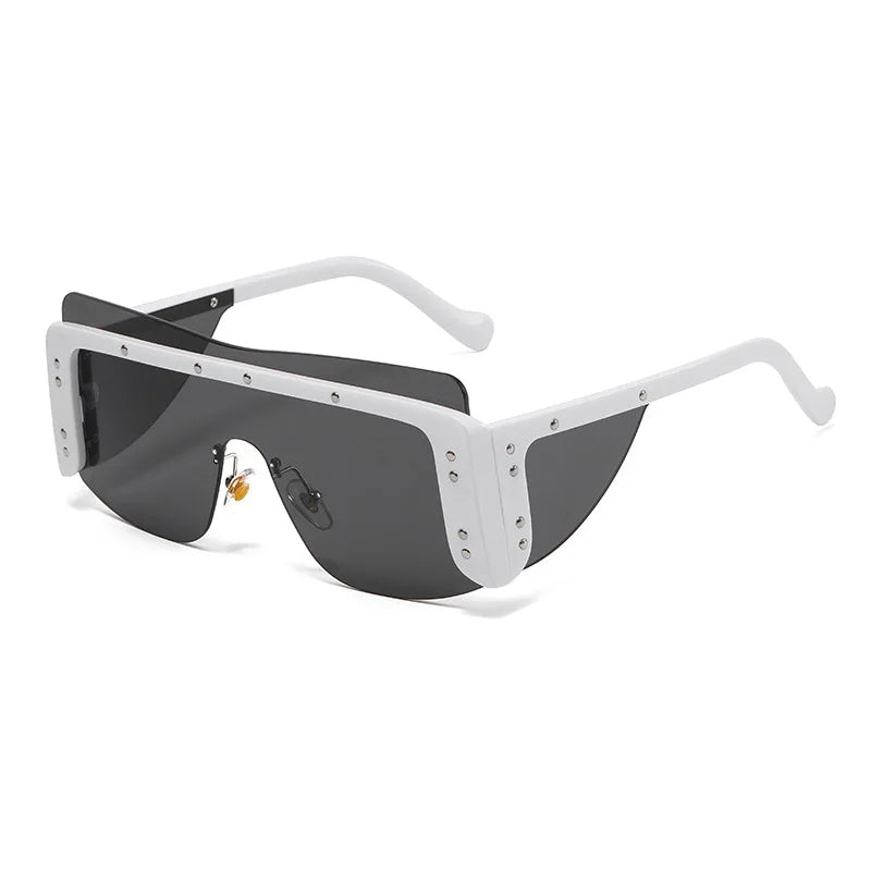 Rimless Square Sunglasses Women Oversized Luxury Brand Mirror Pink Shades Sunglasses Men Trend Female Eyewear Glasses Oculos