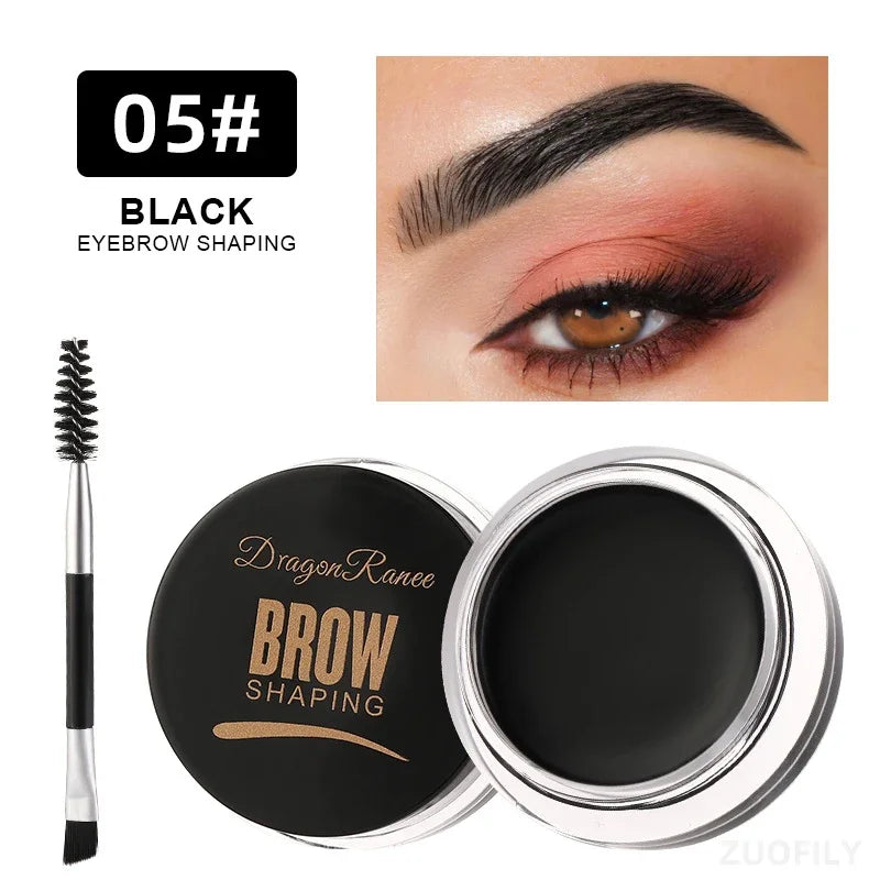 White Brown Eyebrow Tint Eyebrow Gel Wax Brow Gel Set with Brush Natural Makeup Soap Brow Sculpt Lift Eyebrow Enhancer Shaping