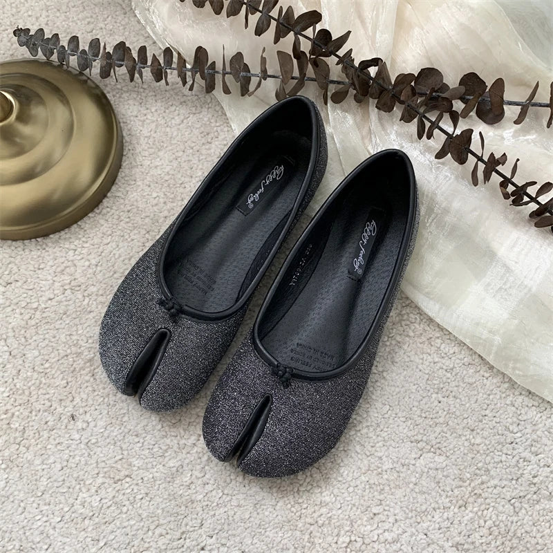 SUOJIALUN Autumn Ballerina Flats