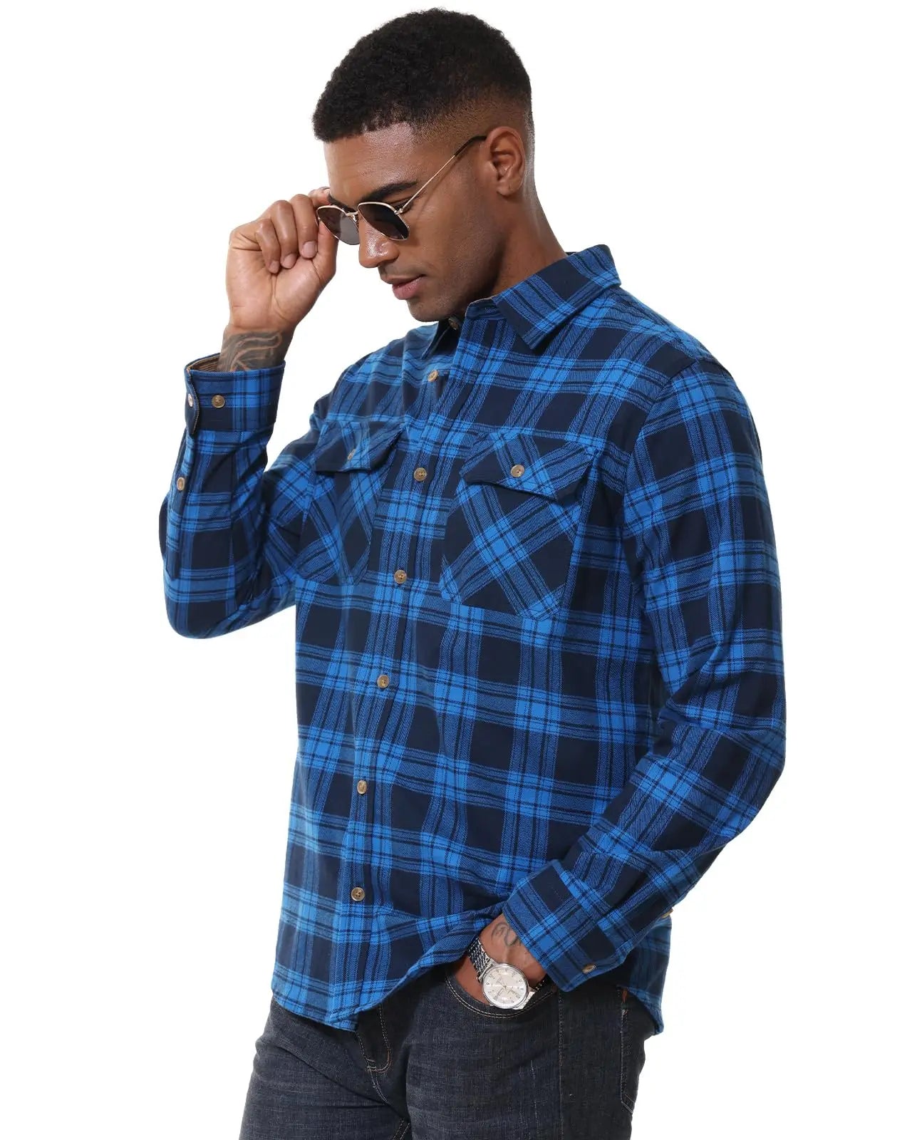 MAGCOMSEN Men’s Flannel Shirt