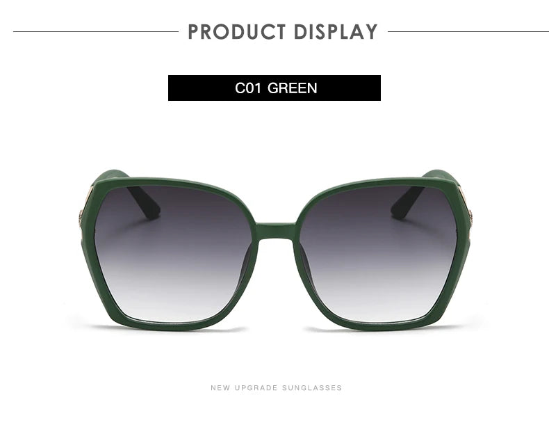 Fashion Large Frame Square Sunglasses Women Trendy Style Sun Glasses For Lady Shades Gradient Oculos UV400 Streetwear Eyewear
