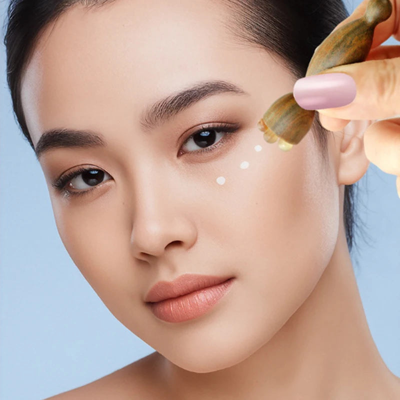 Sandalwood Gua Sha Face Massage Tool – Lotus Seedpod Shape Facial Massager for Relaxation & Skin Care